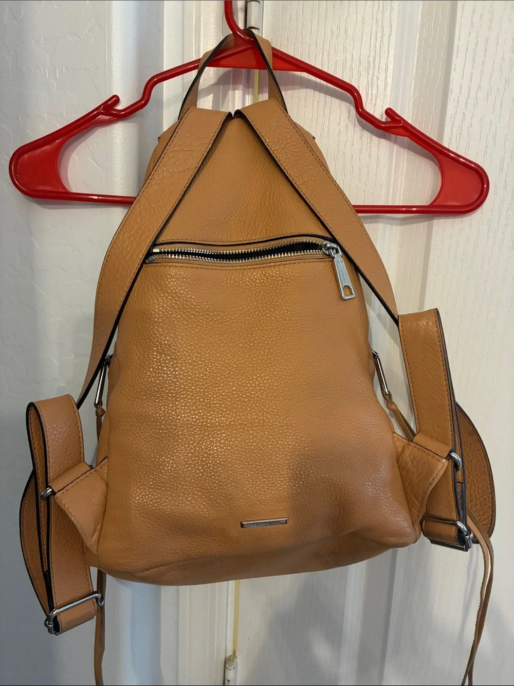 Rebecca Minkoff Caramel Tan Pebbled Leather Backpack